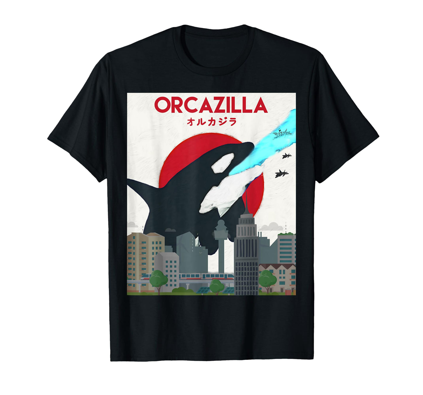 Funny Orcazilla Killer Whale Shirt Gift for Orca Lovers T-Shirt