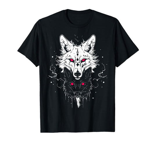 Occult Horror Witchy Gothic Furry Wolves | Wolf Fursona T-Shirt