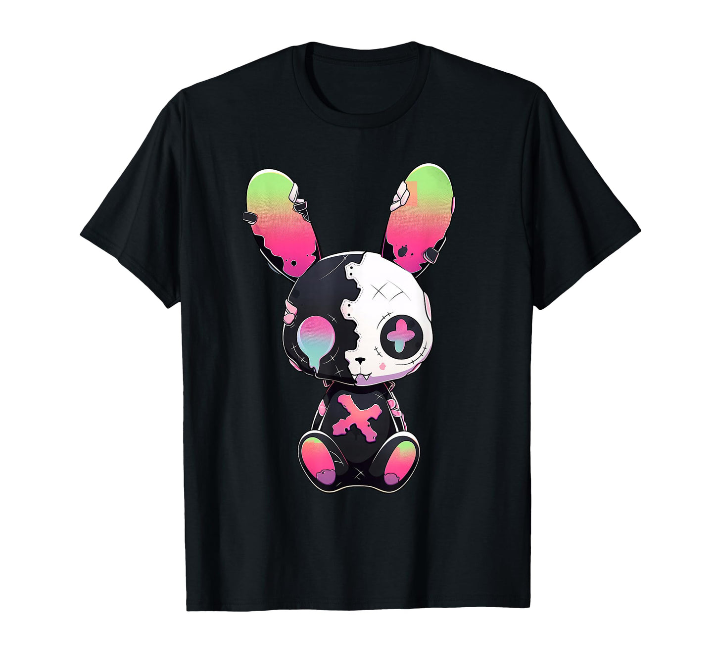 Goth Bunny Gothic Outfit Cute E-Girl Kawaii Rabbit Grunge T-Shirt