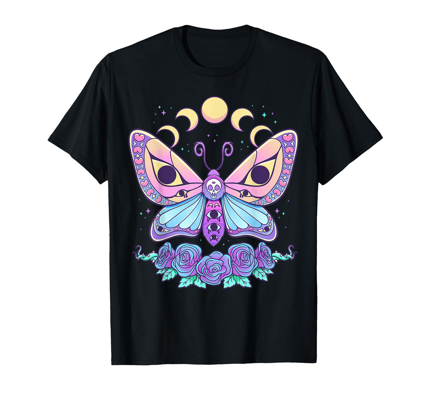 Pastel Goth Creepy Butterfly Moth Kawaii Emo Cute Nu Goth T-Shirt