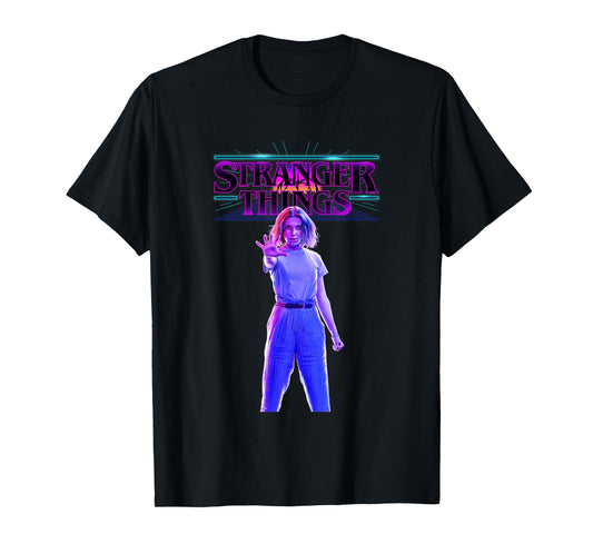 Stranger Things Retro Vintage Glow Gradient Eleven Portrait T-Shirt