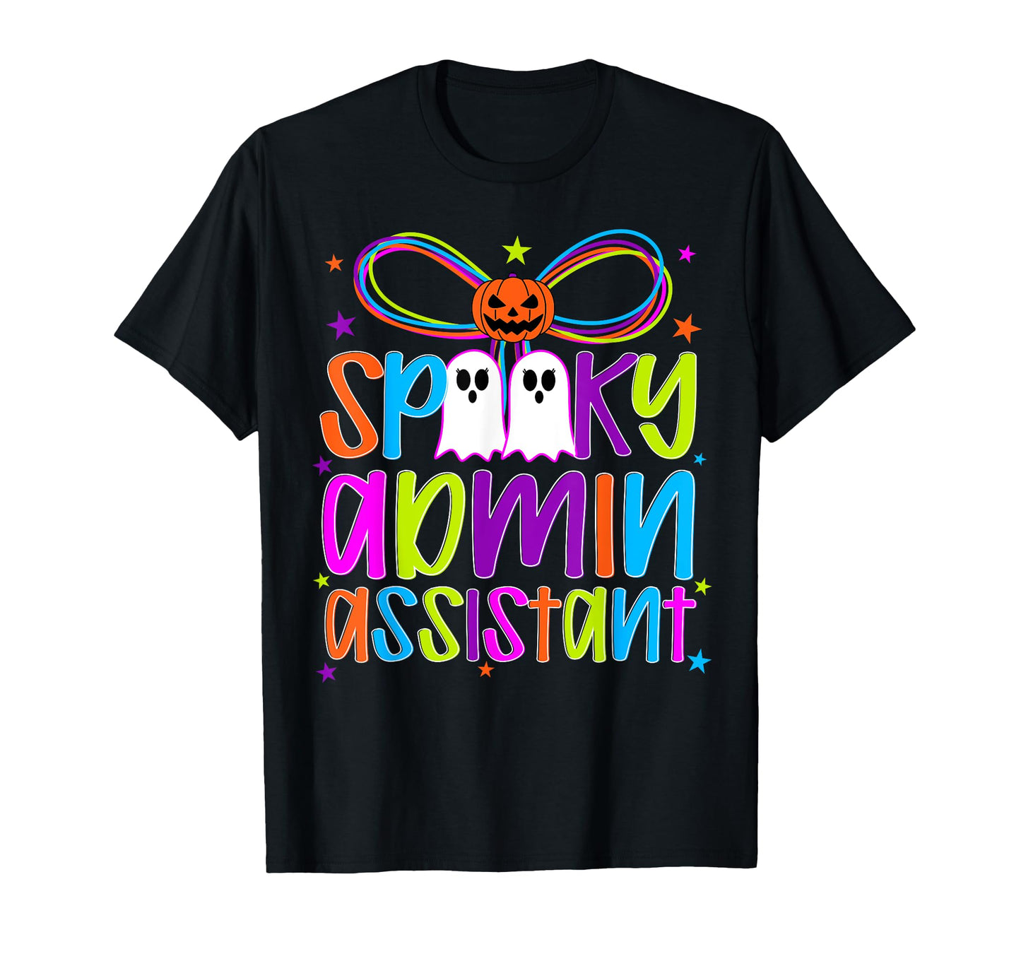 Spooky Admin Assistant Halloween Admin Assistant Preppy T-Shirt