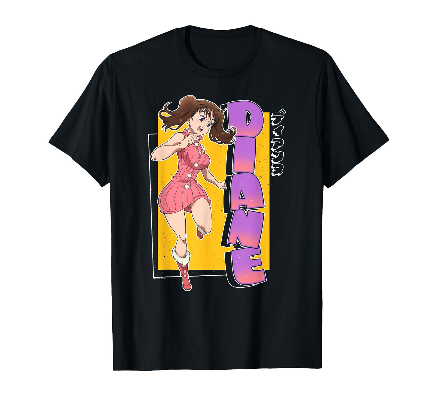 The Seven Deadly Sins Diane Colorful Portrait Anime T-Shirt