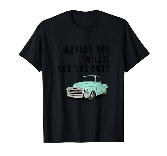 Waylon and Willie and The Boys T-Shirt