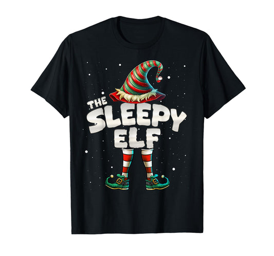 I'm The Sleepy Elf Family Matching Group Christmas T-Shirt