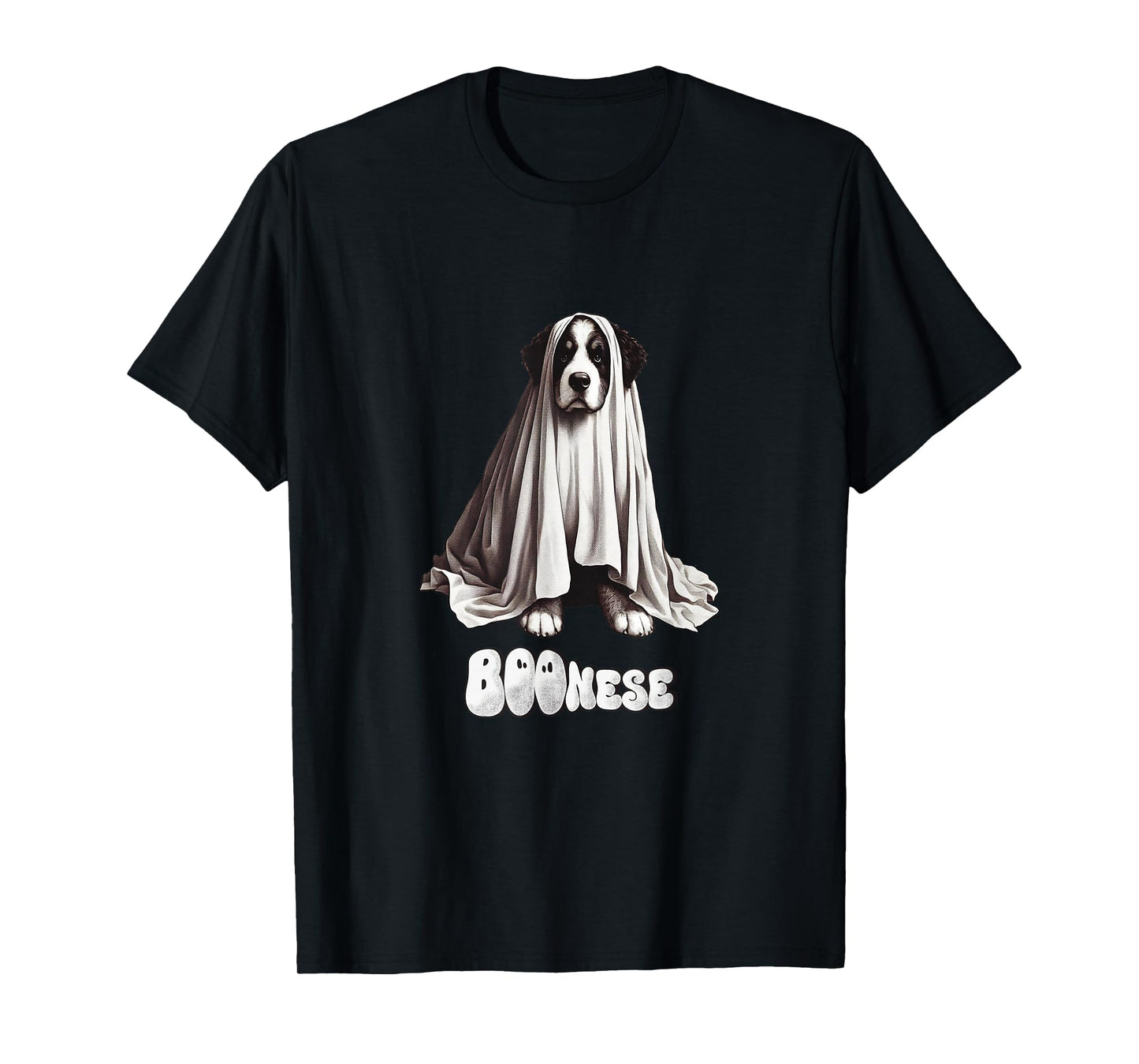 Funny BOOnese Mountain Dog Halloween Ghost, Bernese Dog Mom T-Shirt