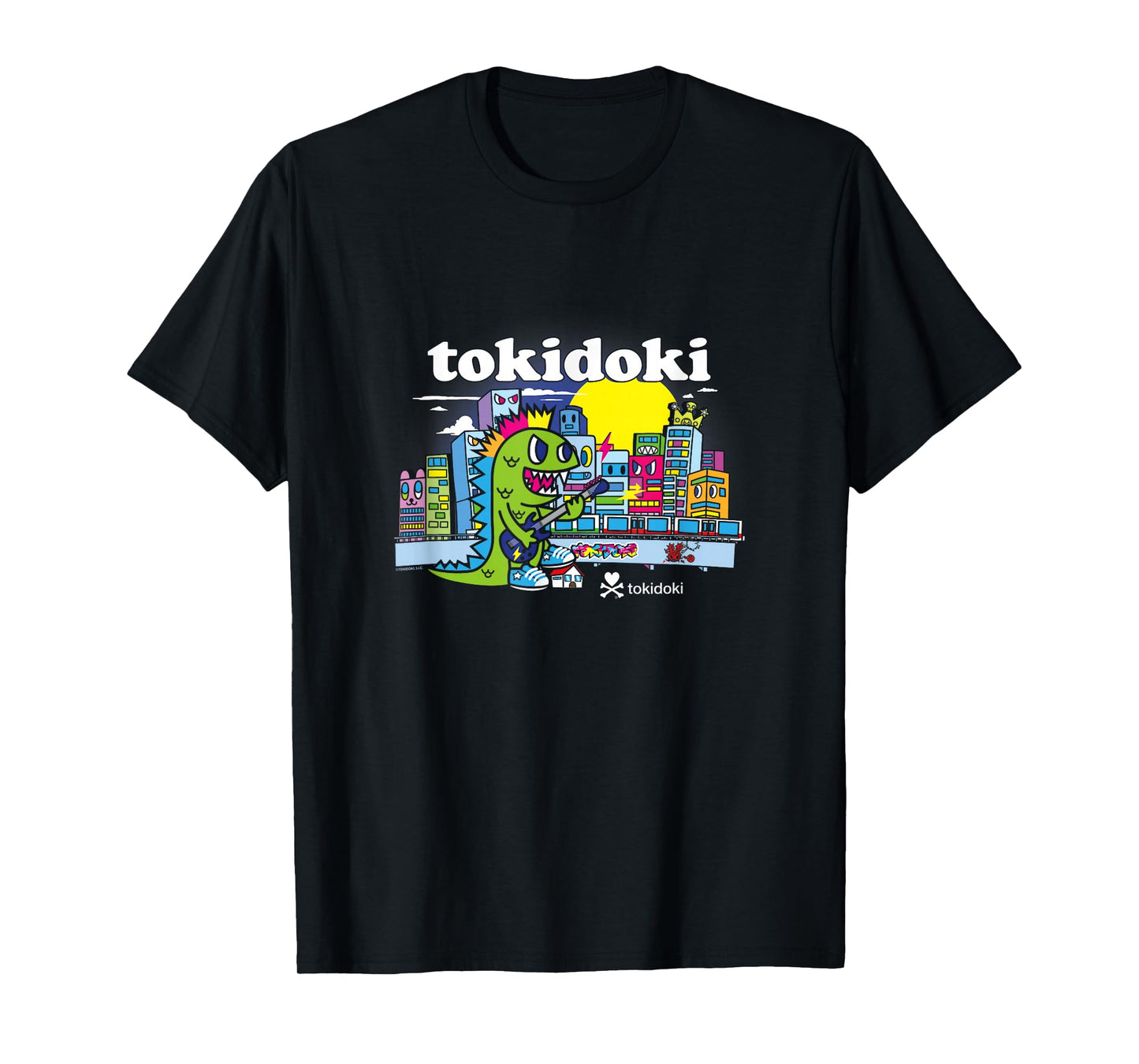 Tokidoki Punk Kaiju Rocking Around The City Retro T-Shirt