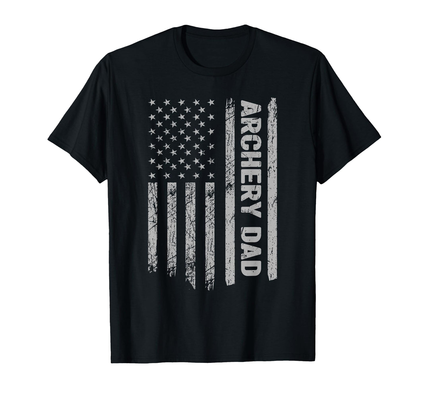 Funny Archery Dad America US Flag Patriot - Vintage Archer T-Shirt