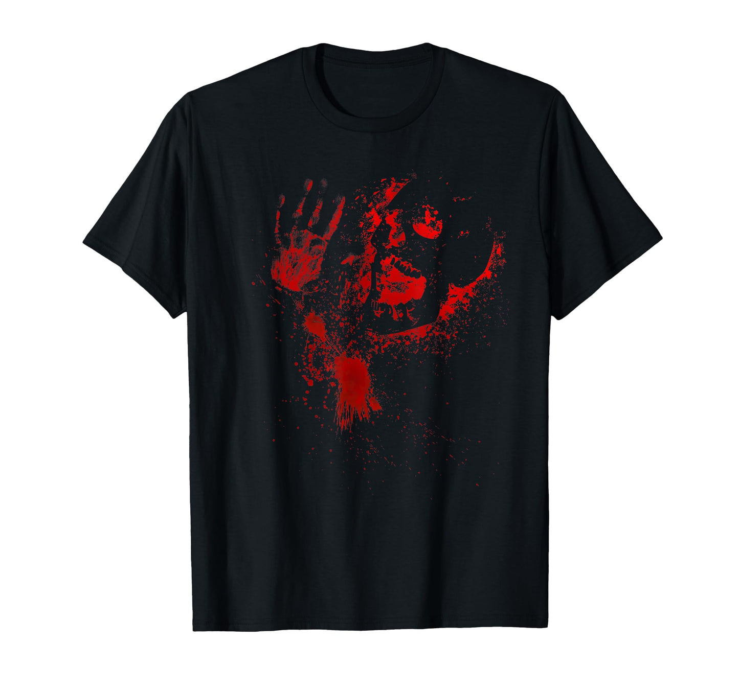 Bloody Skull blood Smeared costume blood splashes T-Shirt