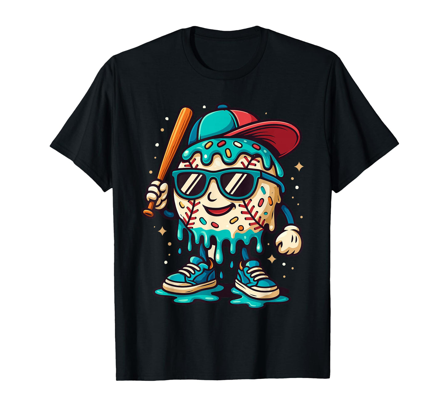 Baseball Drip Outfit Boys, Ice Cream Drip Baseball Lifestyle T-Shirt