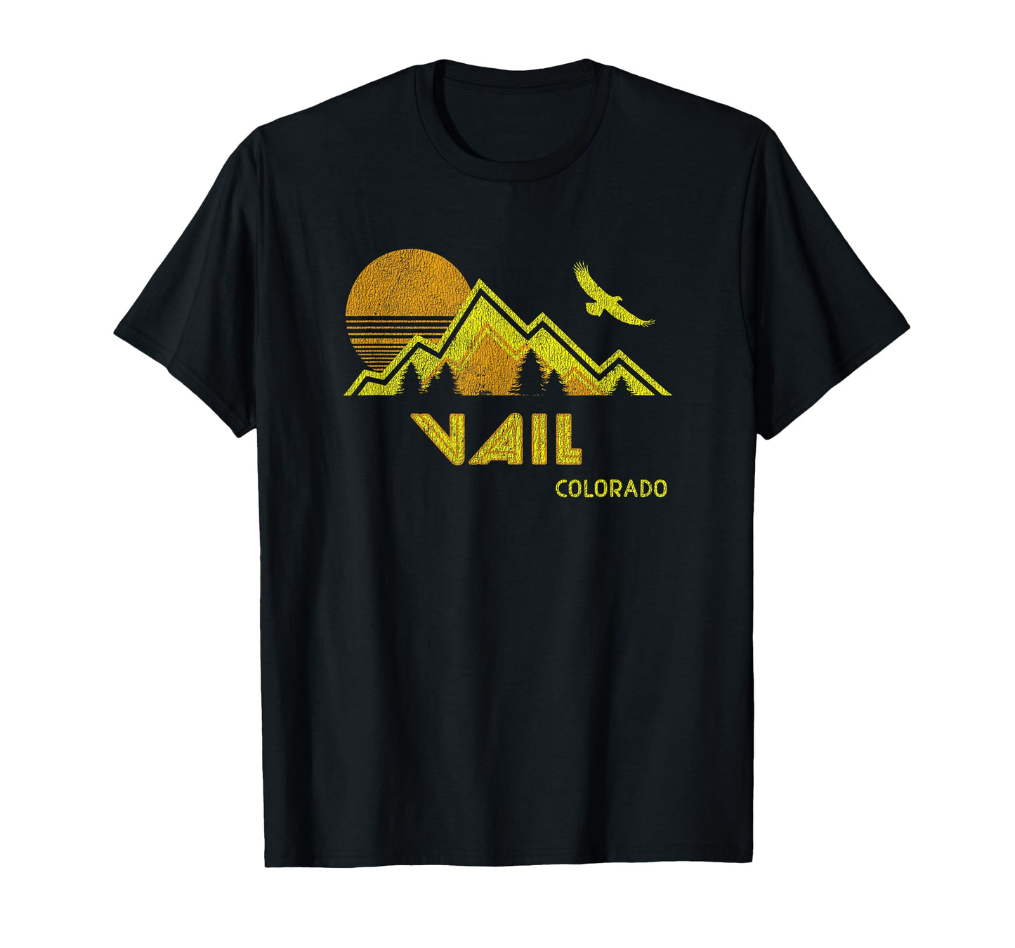 Retro Vail Colorado T-Shirt Distressed Home Tee T-Shirt