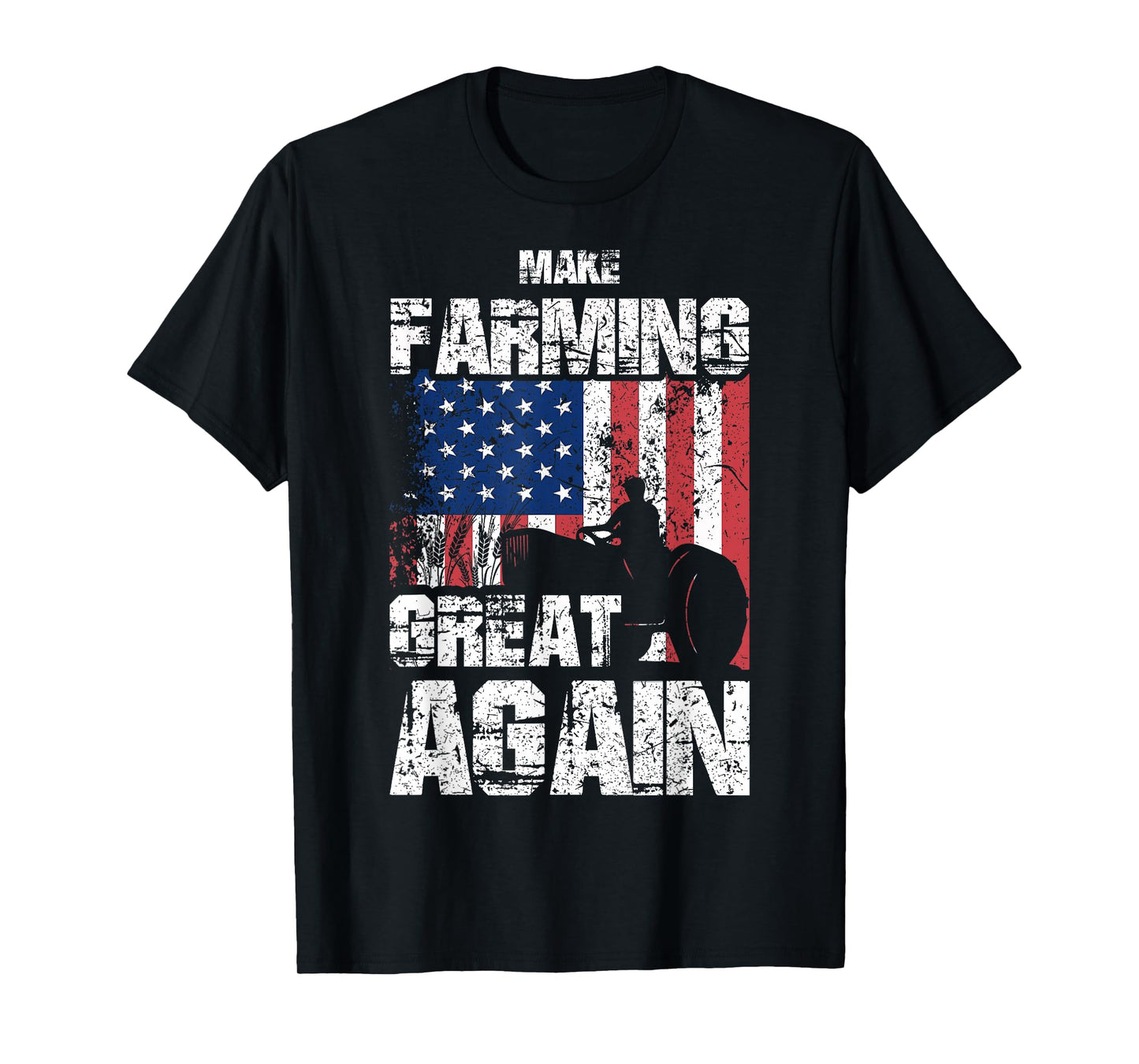 American Flag Make Farming Great Again Farm Gift for Farmers T-Shirt