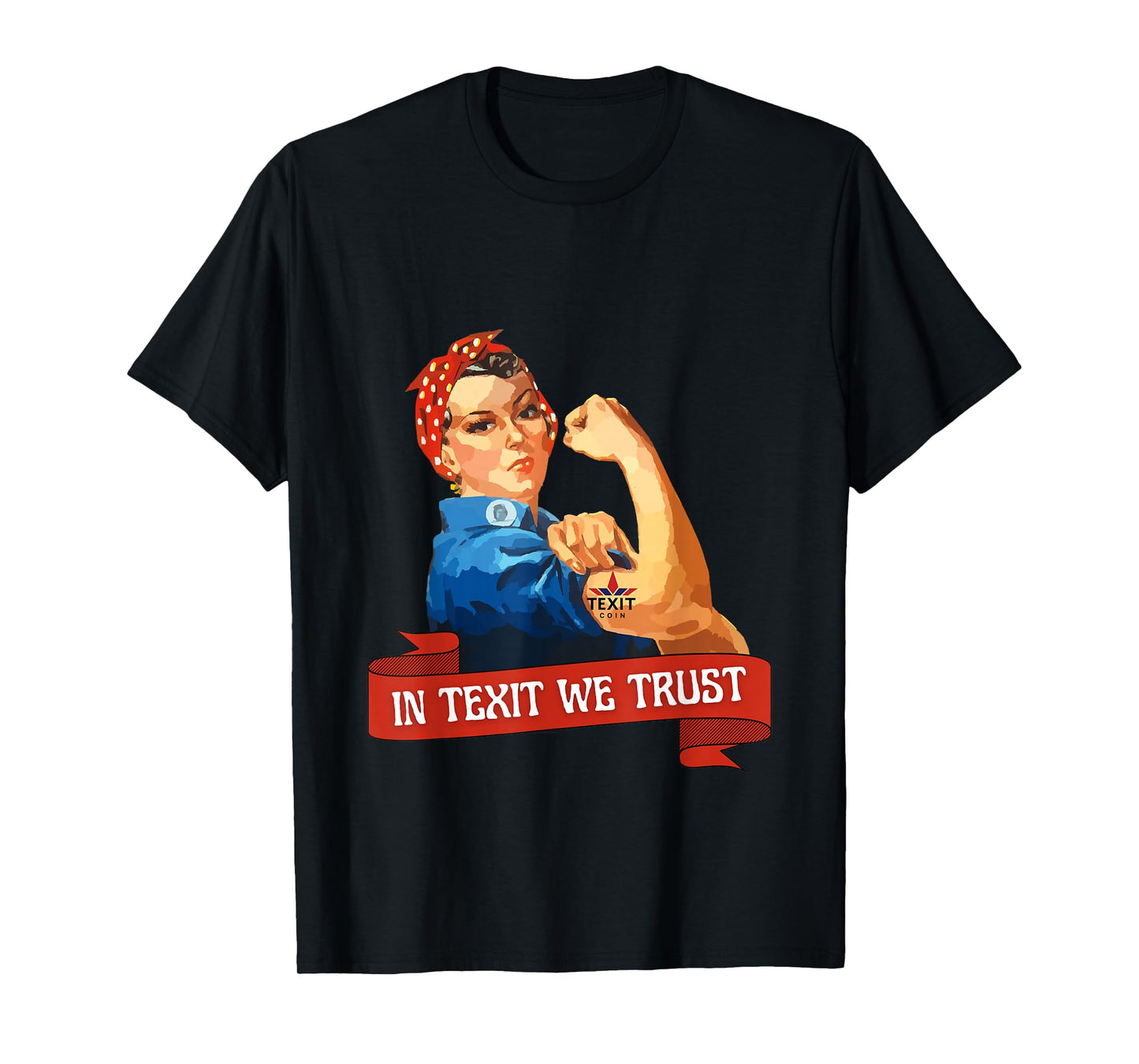in Texit We Trust -Texit Coin Texas Crypto T-Shirt