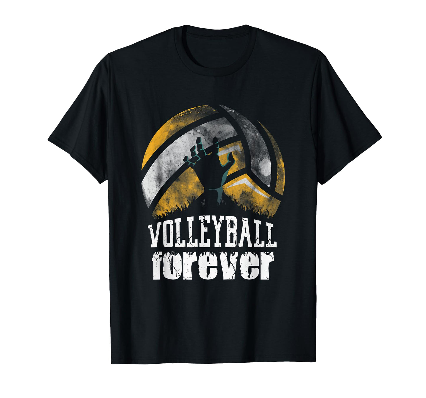 Volleyball Forever! Zombie Volleyball Player Halloween Tee T-Shirt