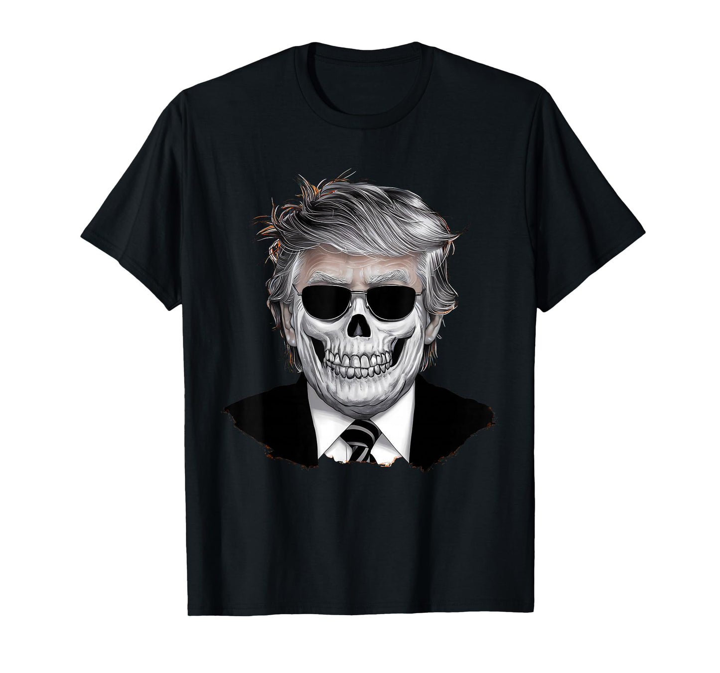 Halloween Tshirt Orange Trump American Horror Party Costume T-Shirt
