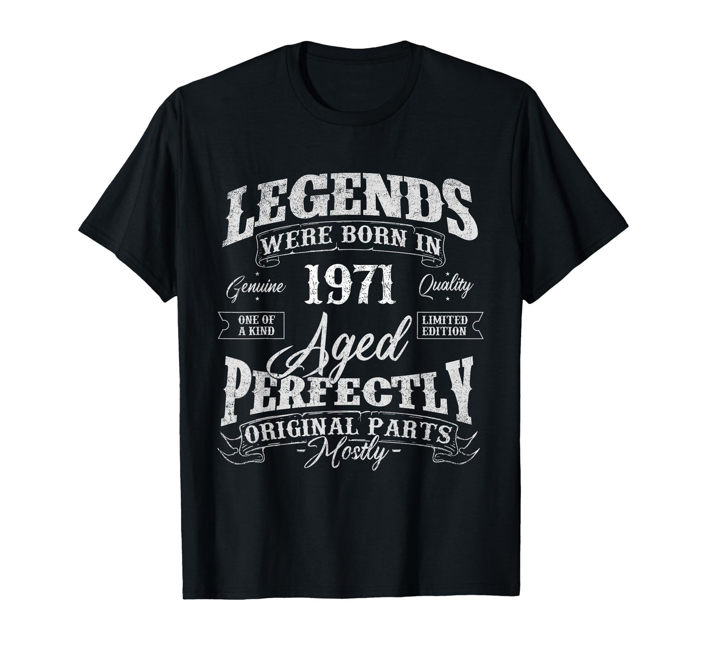 Legends Were Born In 1971 Year Of Birth Birthday T-Shirt