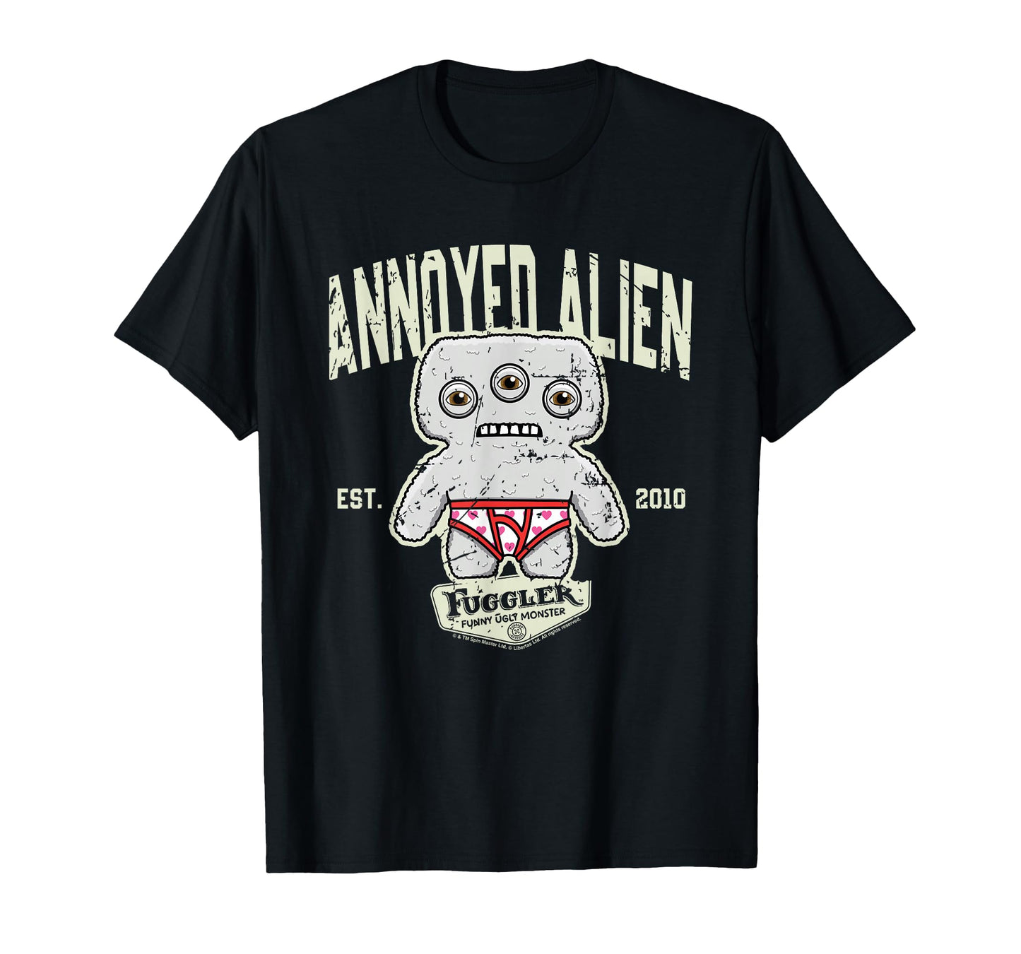 Annoyed Alien Grey Budgie Fuggler College Sports T-Shirt