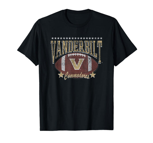 Vanderbilt Commodores Football Tackle Black T-Shirt