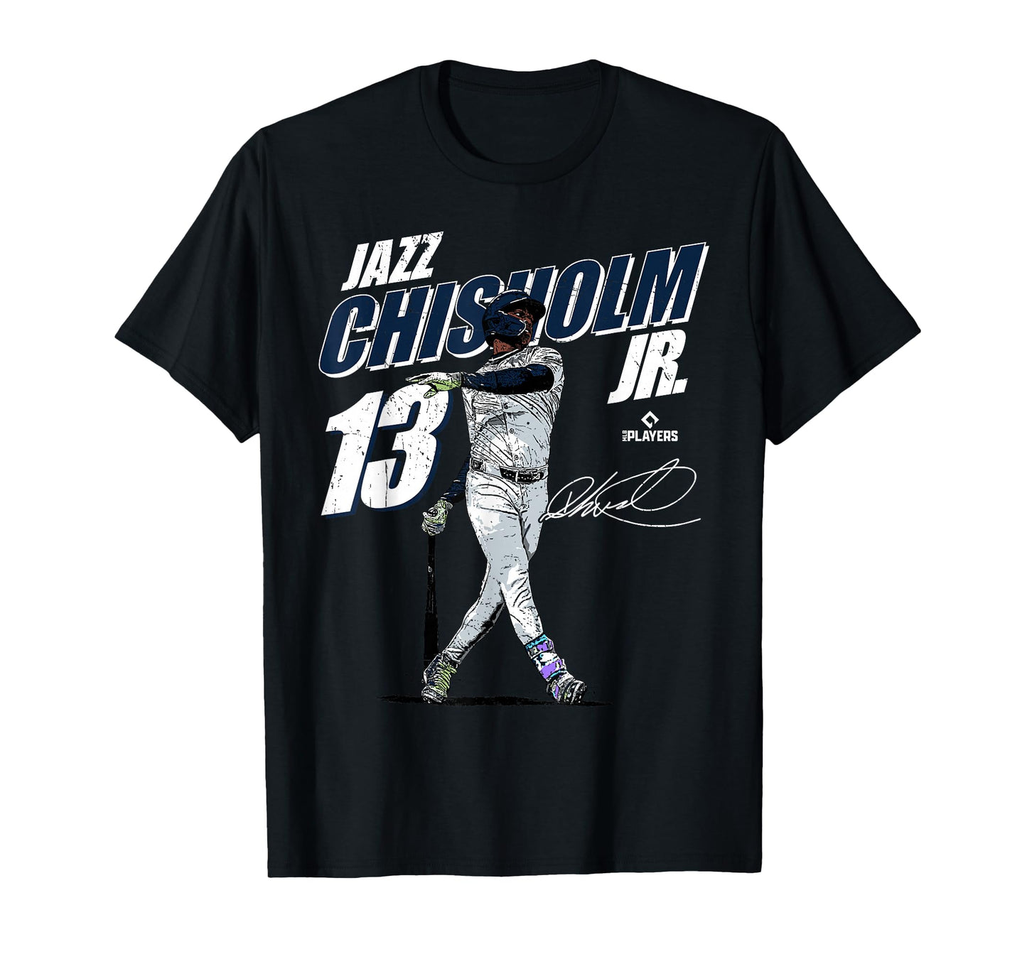 License Champs Jazz Chisholm Unisex-Adults, Unisex-Kids Baseball Fan Blue Small Modern Sports Team Themed Classic Fit Lightweight T-Shirt