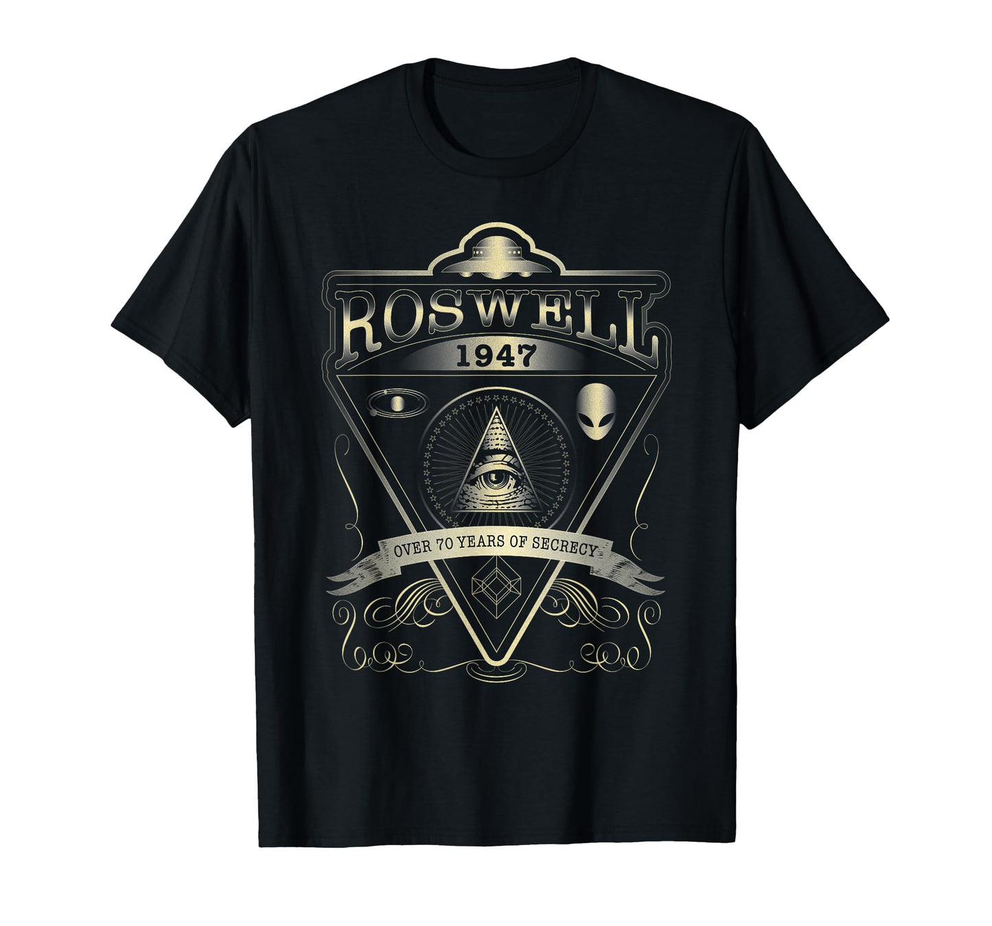 Roswell 1947 Alien T Shirt - Vintage Style UFO, Area 51 T-Shirt
