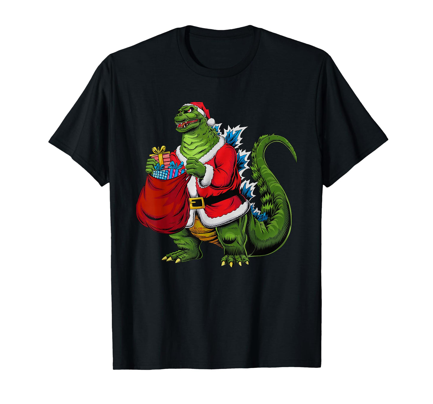 Japanese Santa Christmas Kaiju Funny Art Men Women Kids T-Shirt