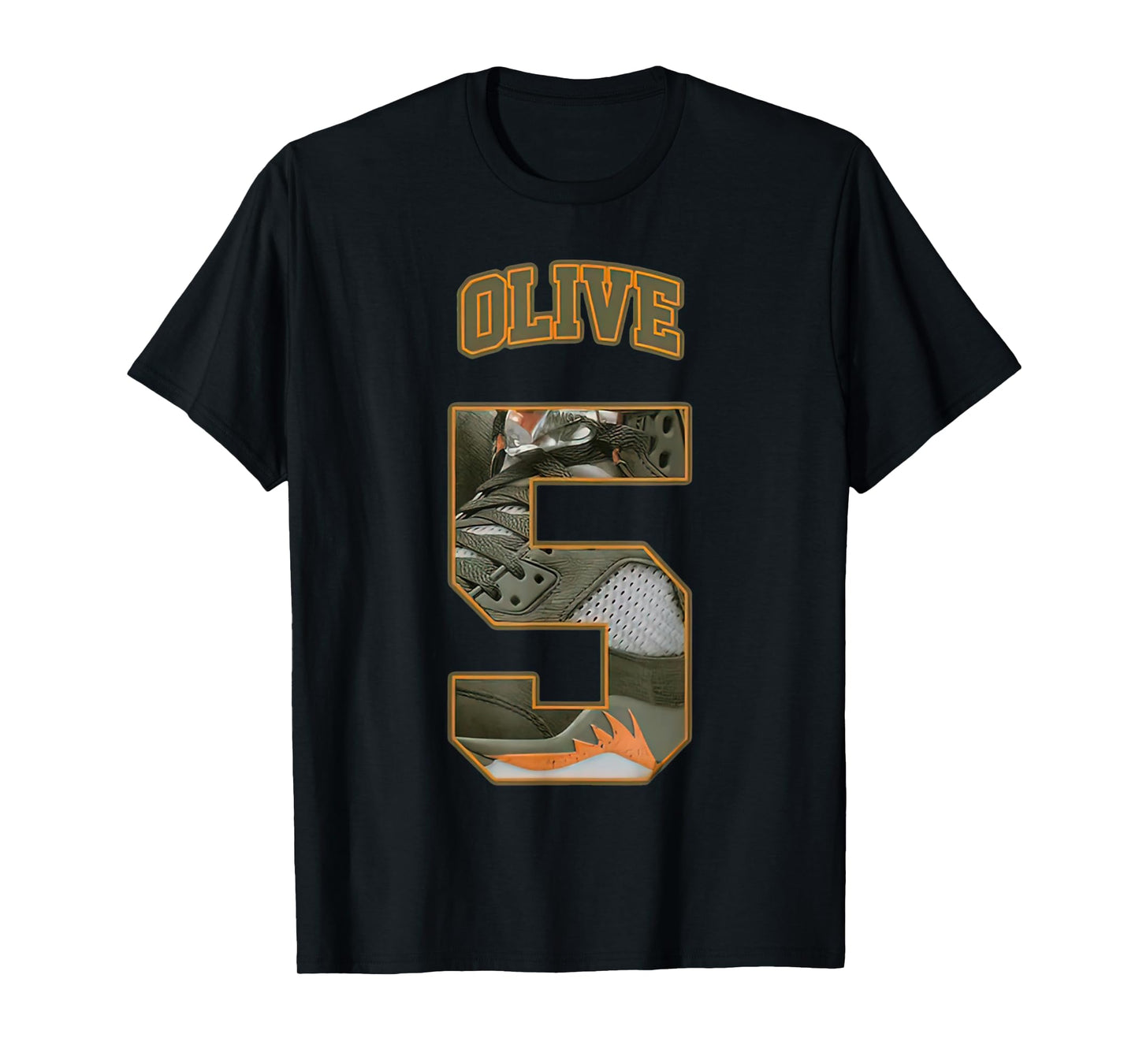 Number 5 Olive 5s Loser Lover Matching Tee Retro T-Shirt