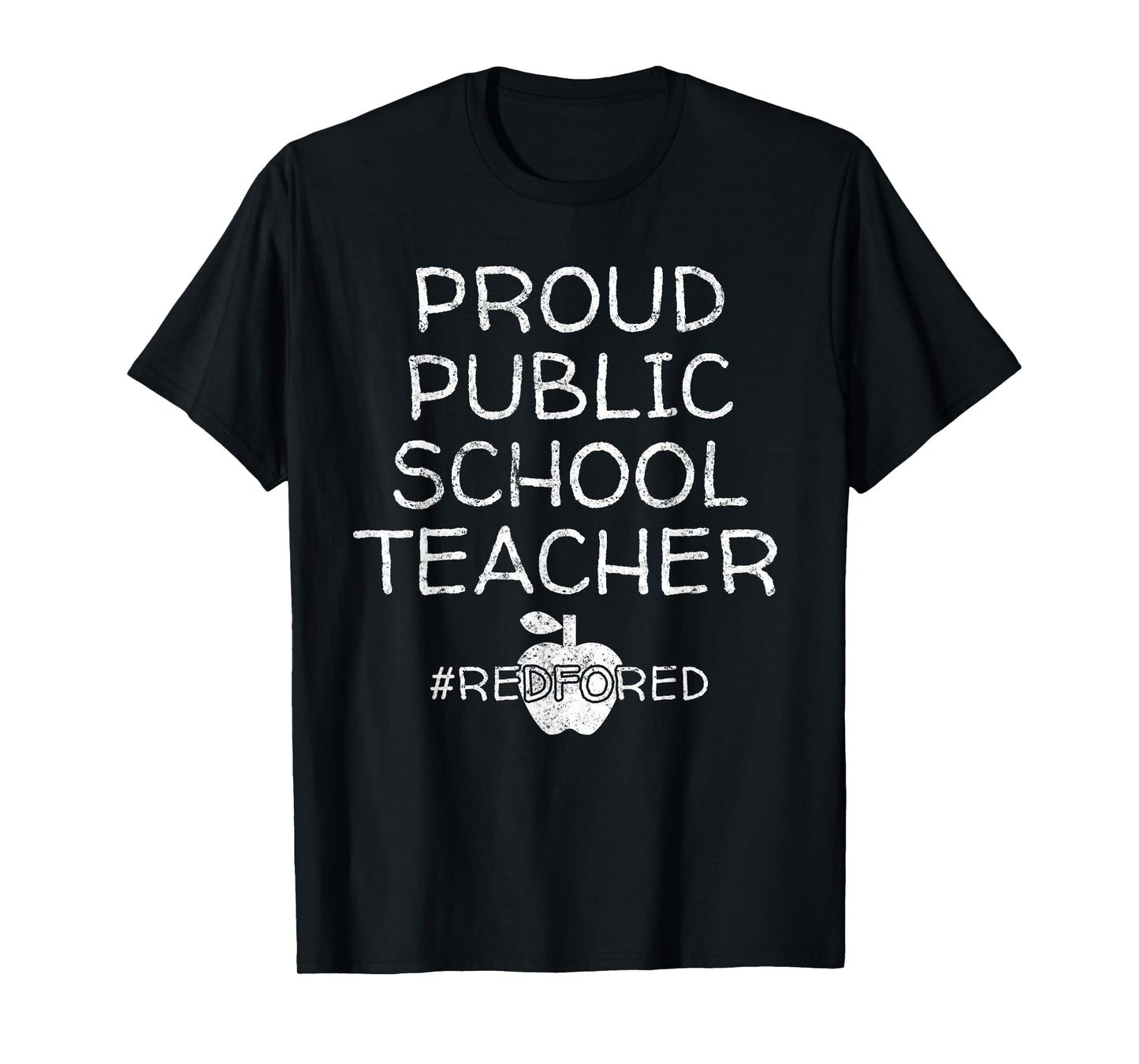Vintage Proud Public School Teacher Red for Ed T-Shirt T-Shirt