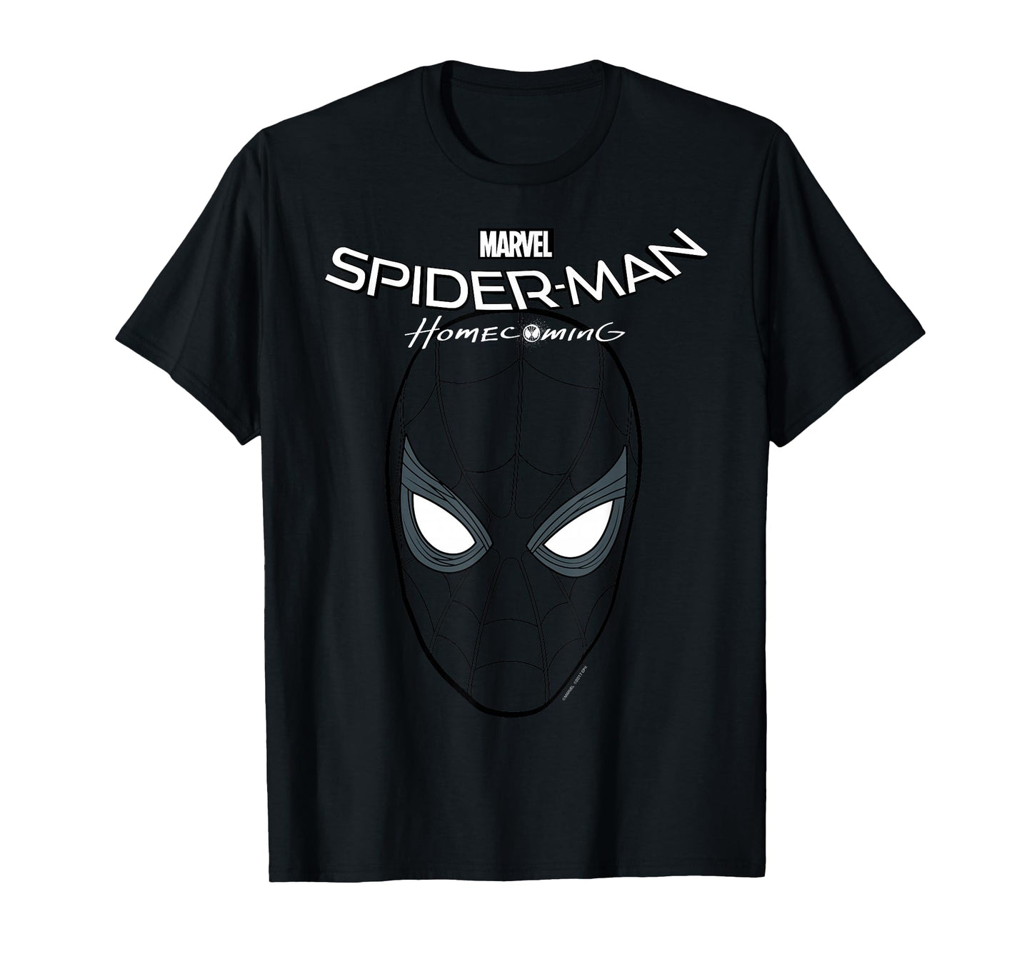 Marvel Spider-Man Homecoming Logo Mask Face T-Shirt