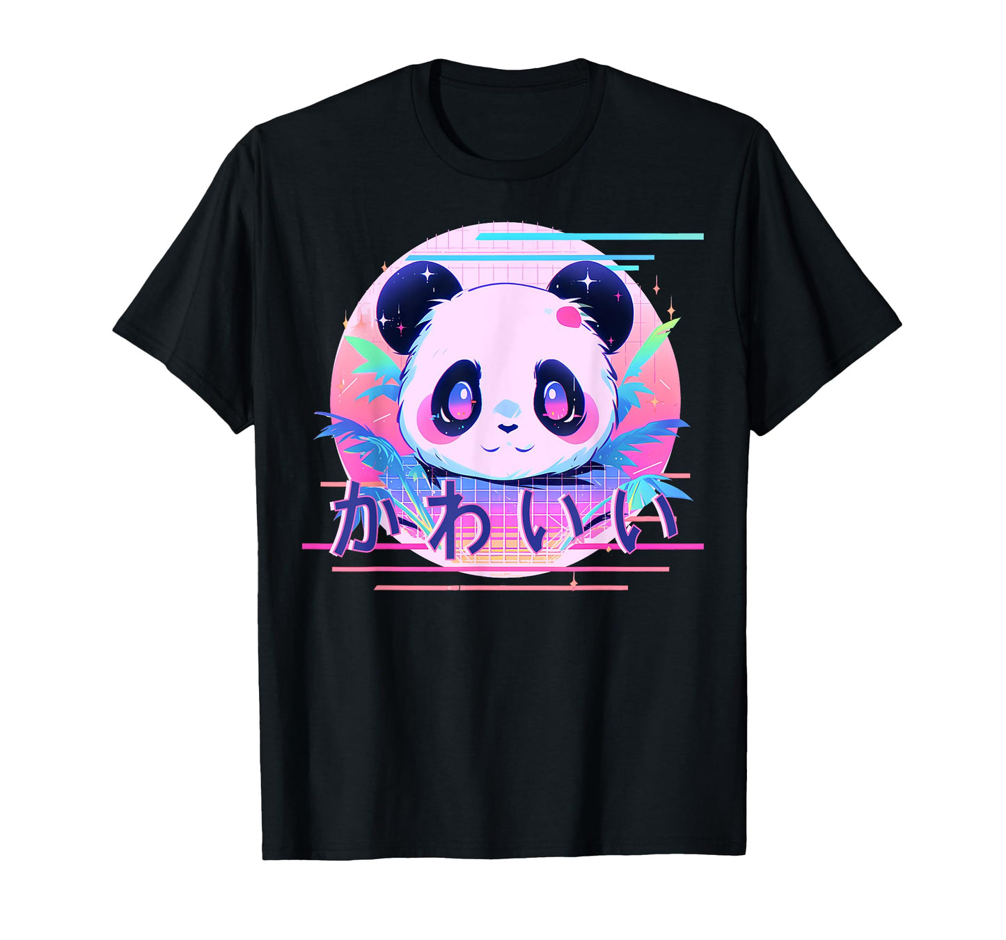 Kawaii Panda 80s Retro Cute Japanese Vaporwave Aesthetic T-Shirt