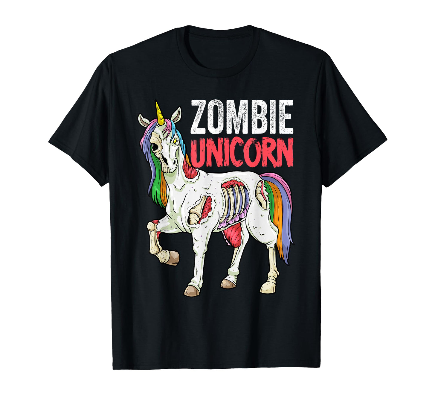 Zombie Unicorn Zombiecorn Halloween Costume Scary Undead T-Shirt