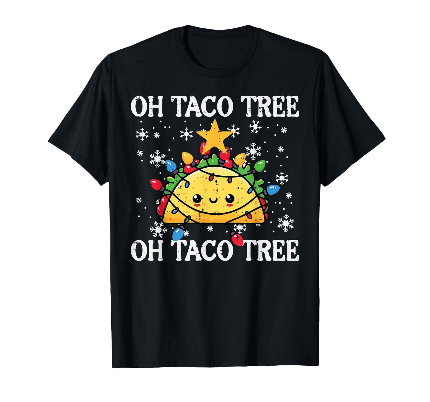 Christmas Oh Taco Tree Xmas Mexican Food Men Women Boys Kids T-Shirt