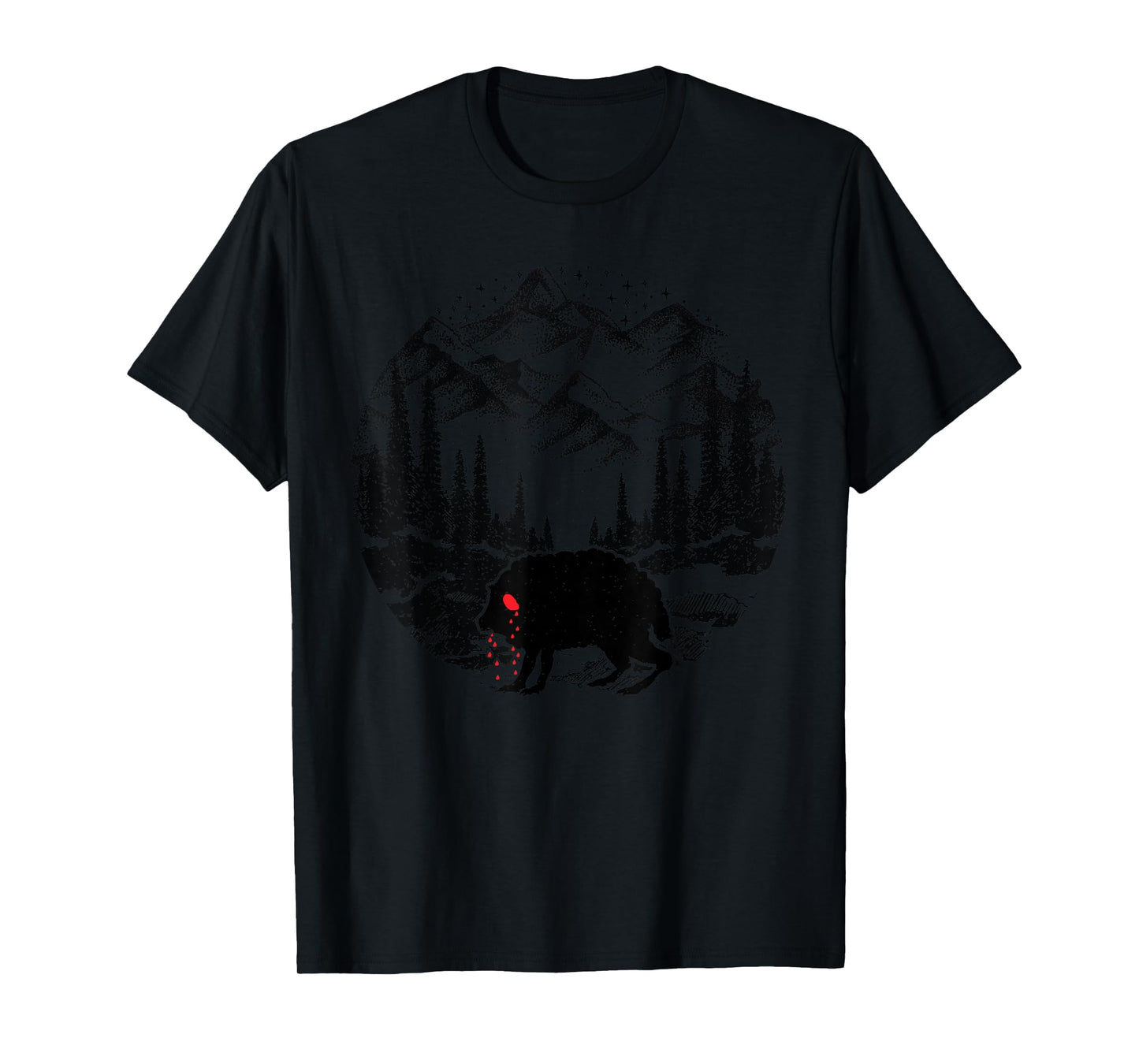 Funny Monster Squonk in Forest Folklore Cryptid Introvert T-Shirt