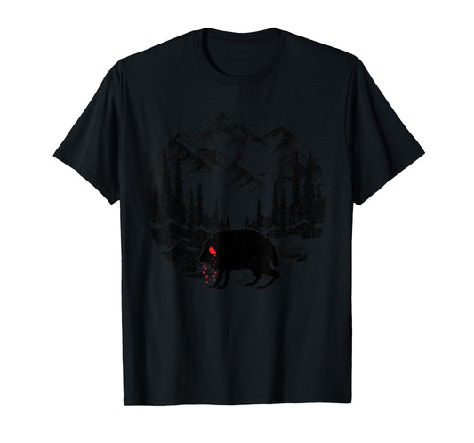 Funny Monster Squonk in Forest Folklore Cryptid Introvert T-Shirt