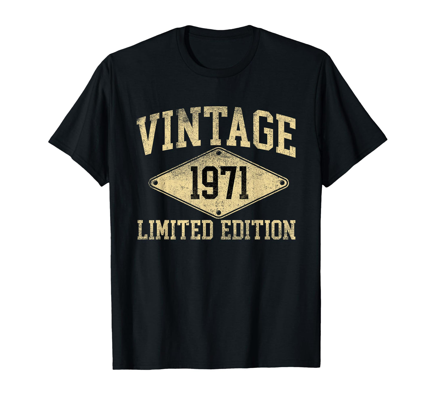 Vintage 1971 Limited Edition Year Of Birth Birthday T-Shirt
