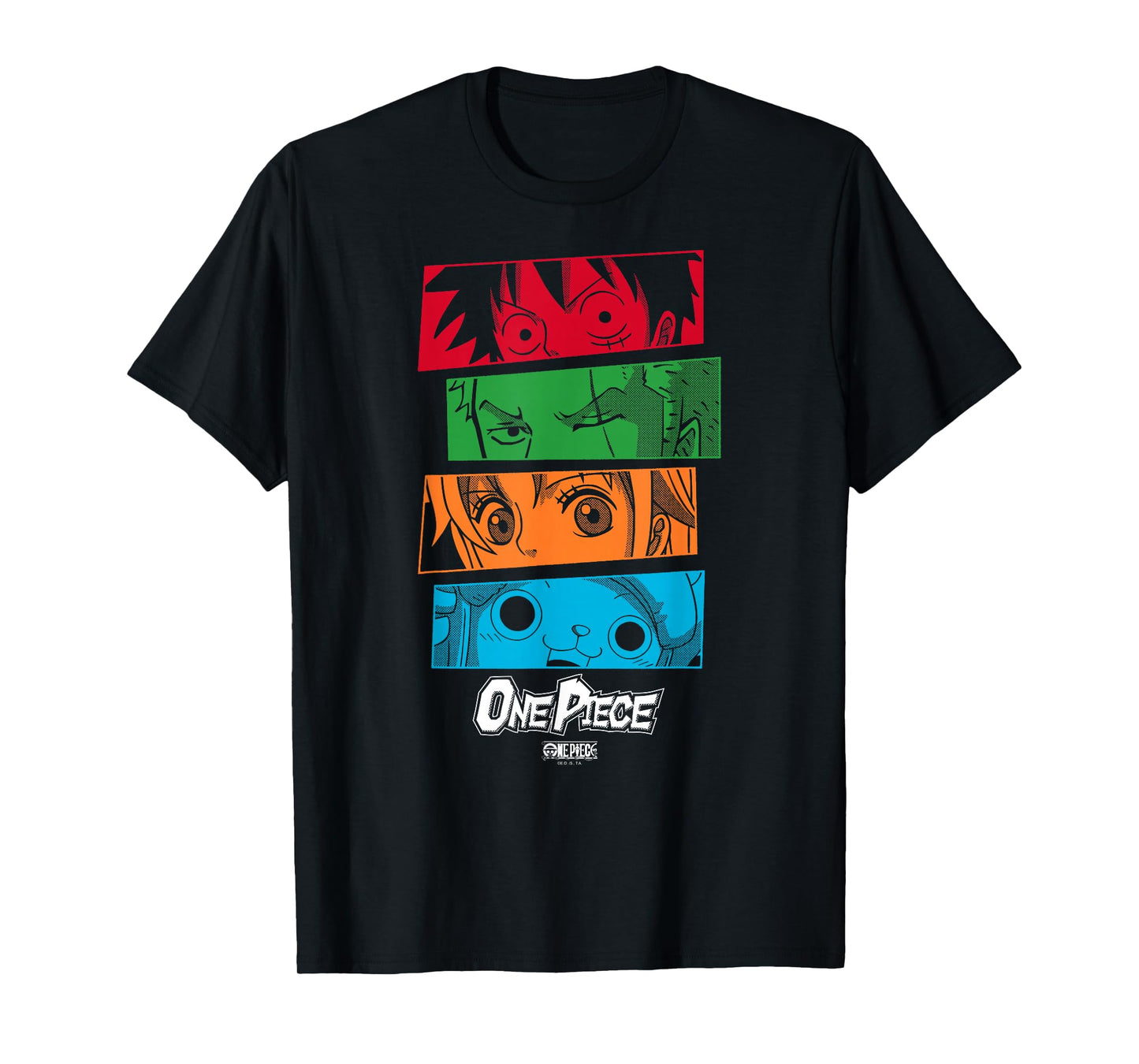 One Piece Anime Straw Hat Crew Character Eyes T-Shirt