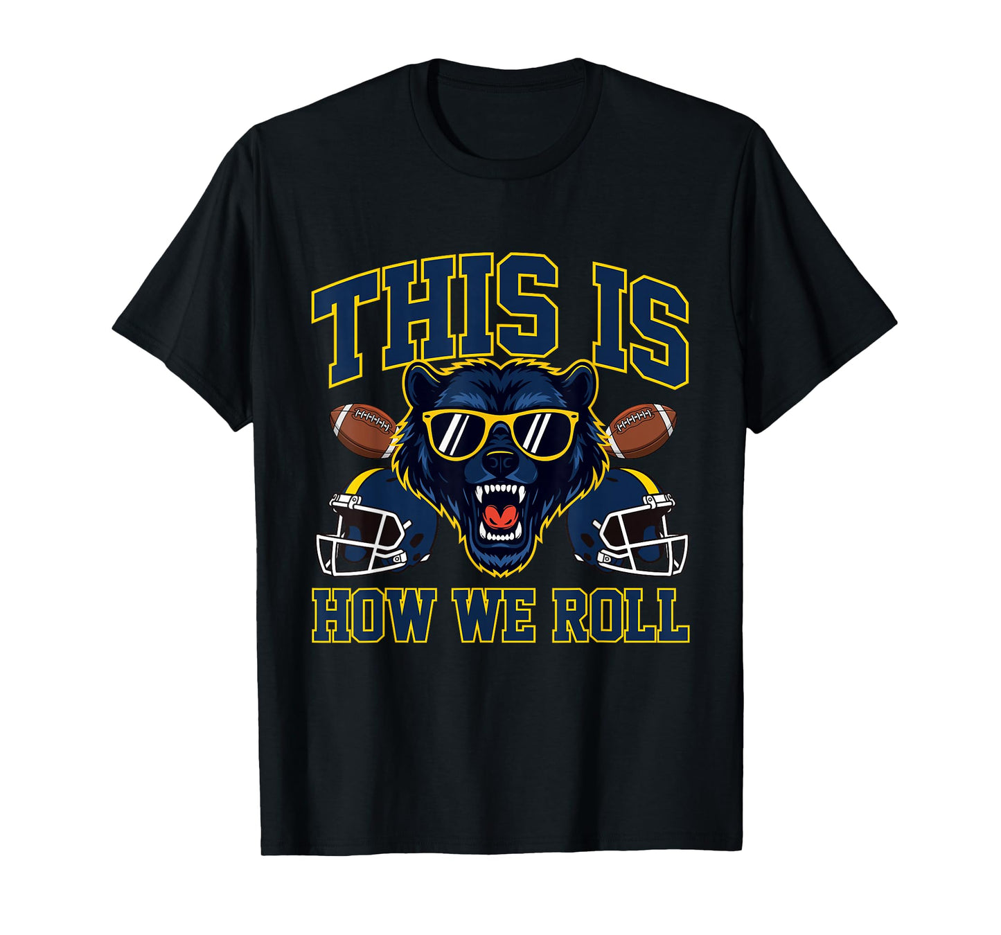 This is How We Roll - Michigan Football Lover Game Day T-Shirt