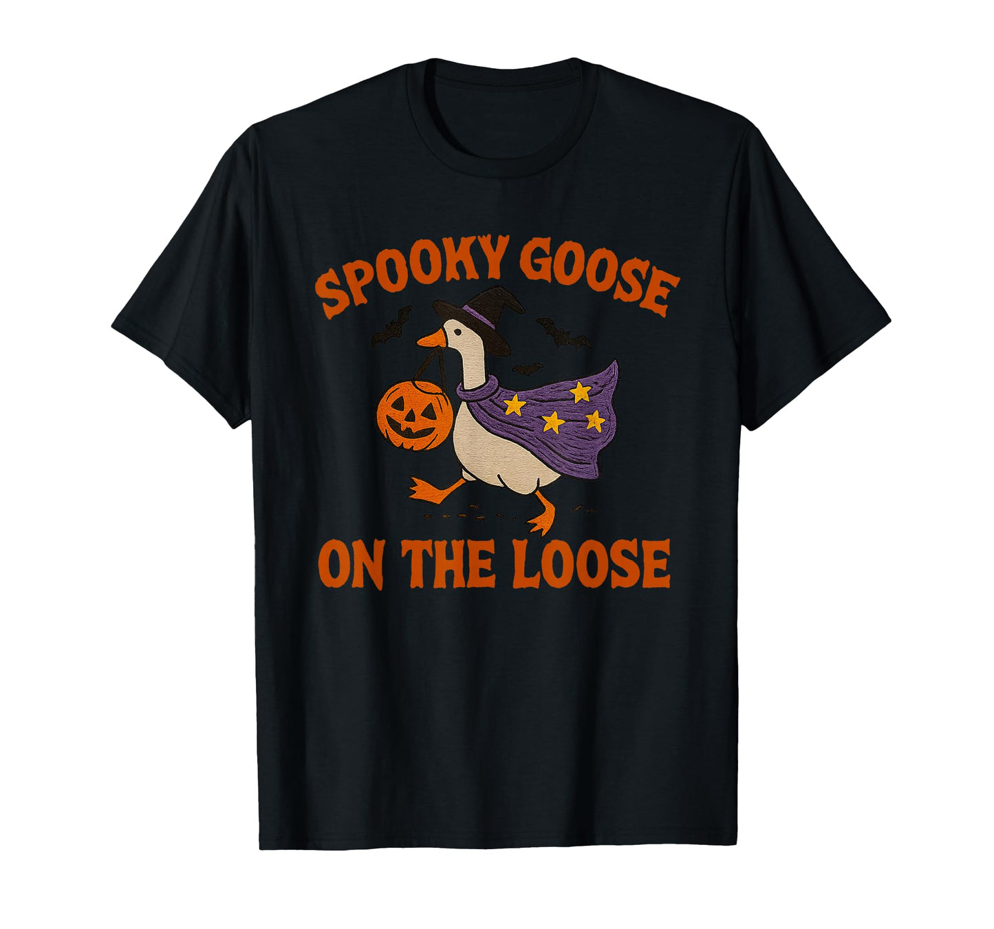 Spooky Goose on The Loose Halloween T-Shirt