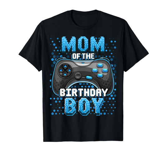 Mom of the Birthday Boy Matching Video Gamer Birthday Party T-Shirt