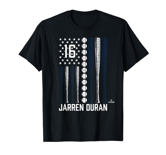 Baseball American Flag Jarren Duran Boston Baseball MLBPA T-Shirt