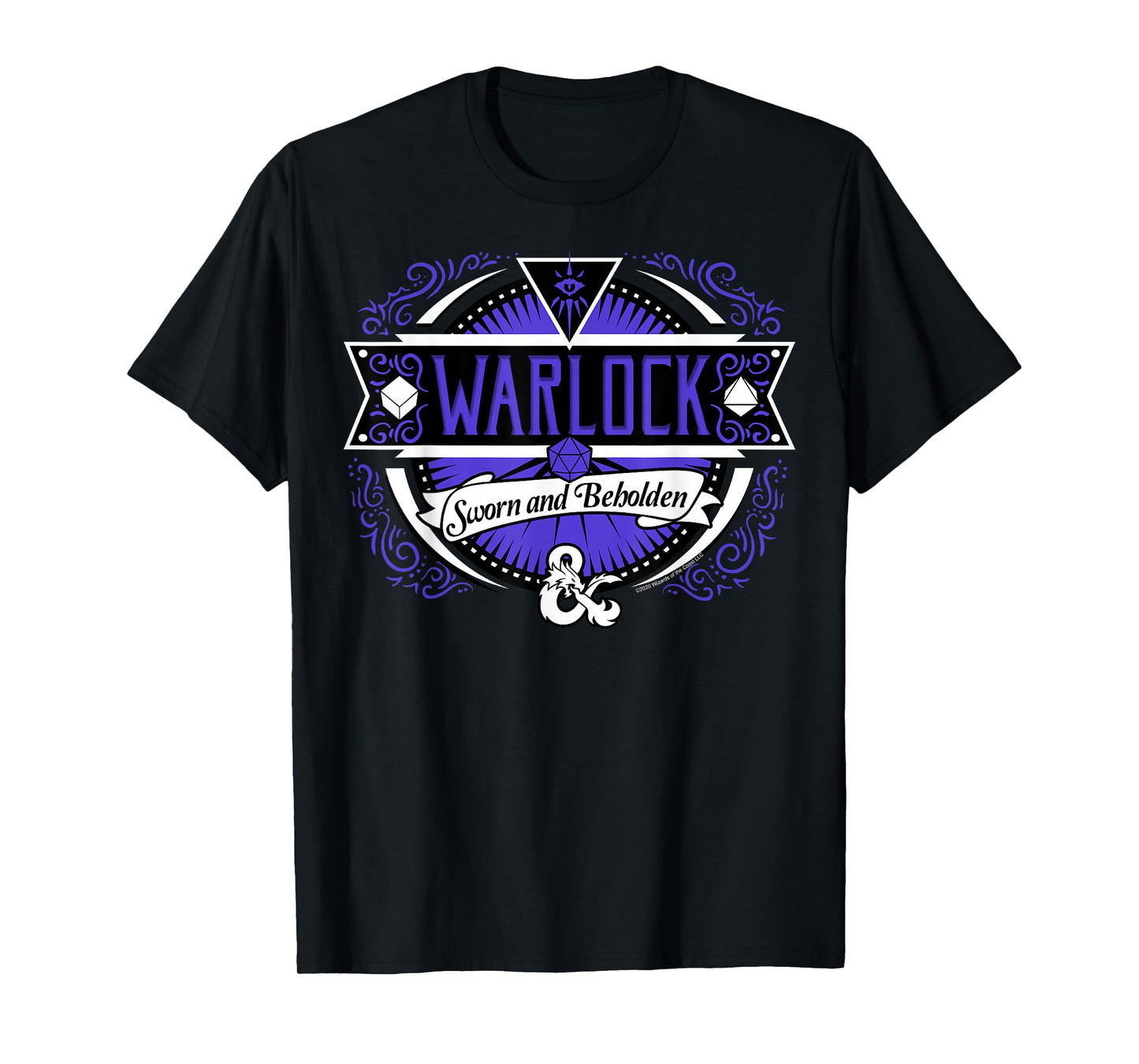 Dungeons & Dragons Warlock Sworn And Beholden Logo T-Shirt