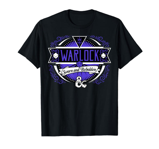 Dungeons & Dragons Warlock Sworn And Beholden Logo T-Shirt