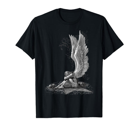 Spiral Original - Enslaved Angel - Gothic Angel T-Shirt