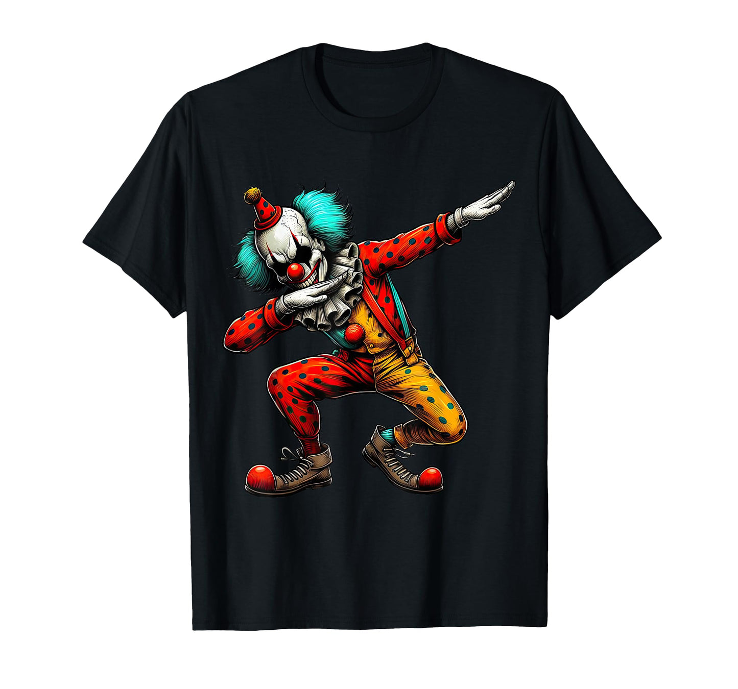 Dabbing Creepy Clown Scary Halloween Dab Dance T-Shirt
