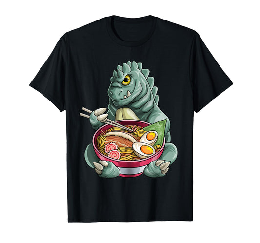 Kawaii Kaiju's Anime Cute Kaiju Japanese Ramen Noodles Gift T-Shirt