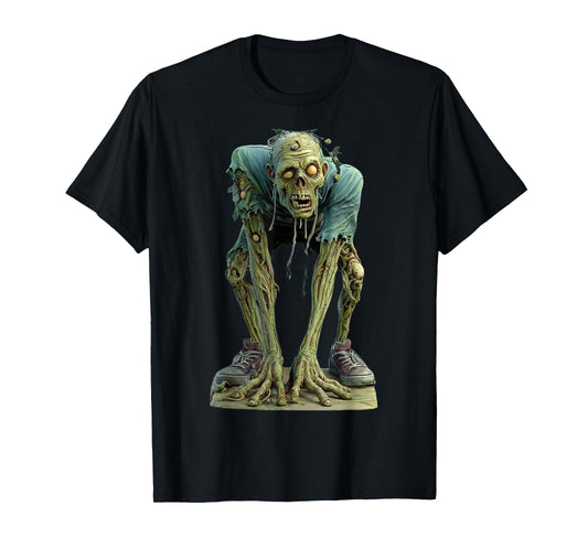 Creepy Zombie Graphic-Undead Horror Halloween Scary Monster T-Shirt