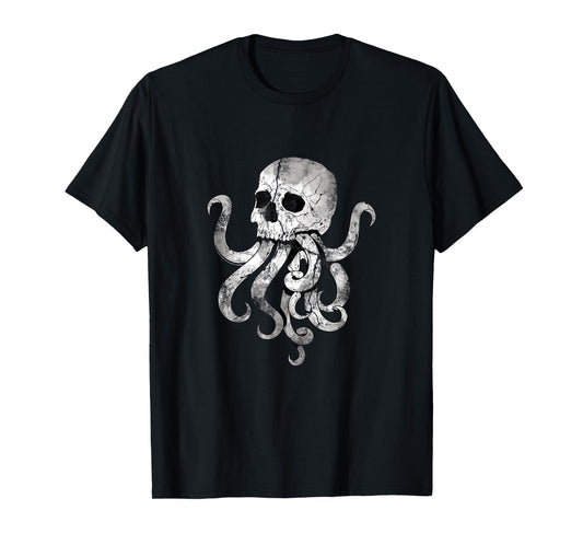 Sea Monster Kraken Gift Predator Skull Octopus T-Shirt
