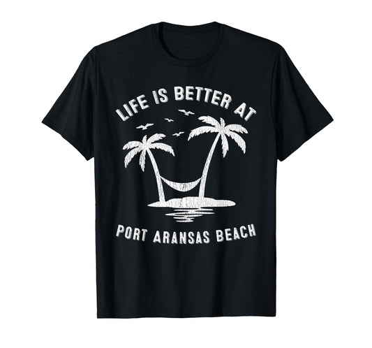 Port Aransas Family Vacation Vintage Texas Beach T-Shirt