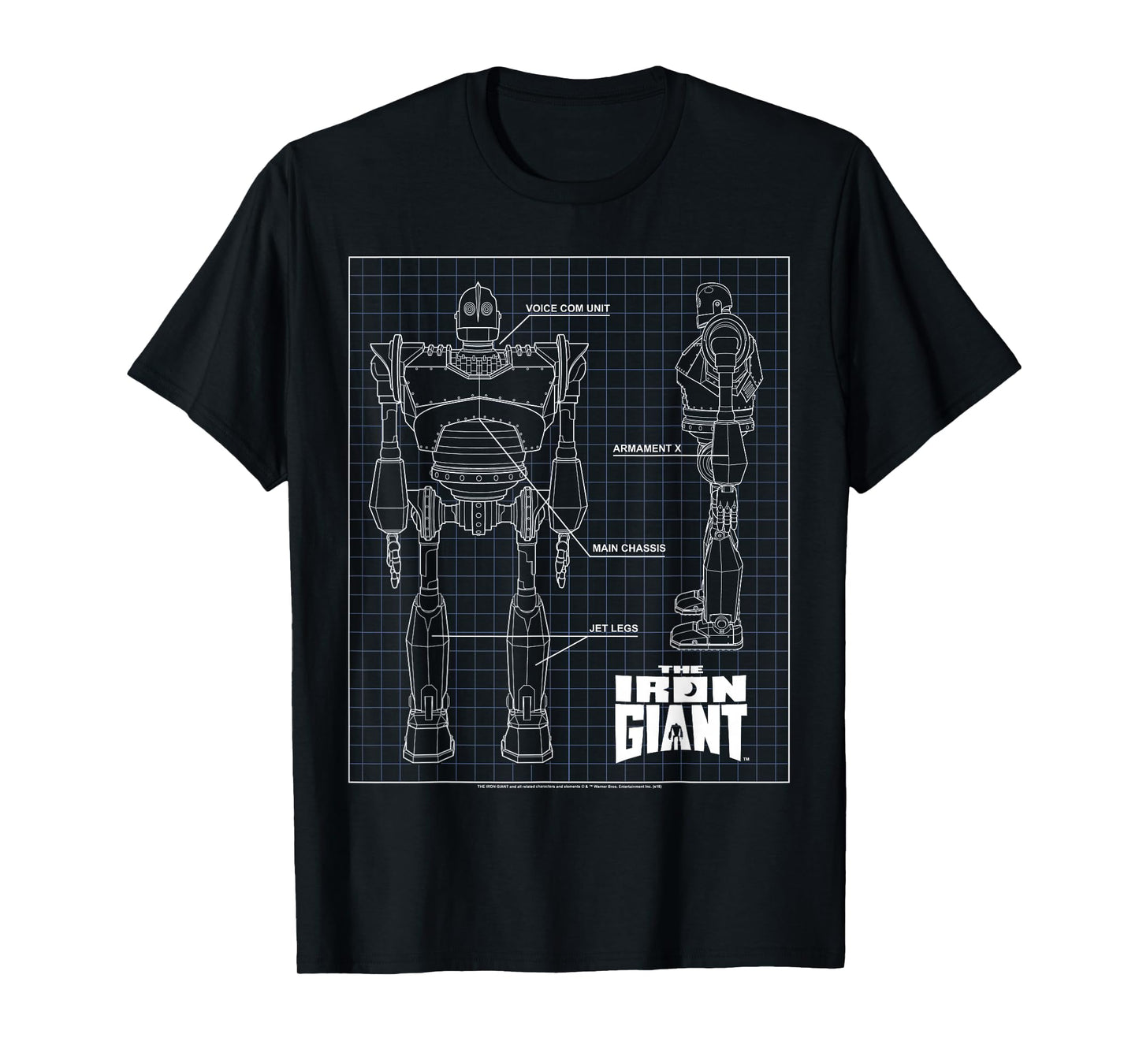 Iron Giant Schematic T Shirt T-Shirt