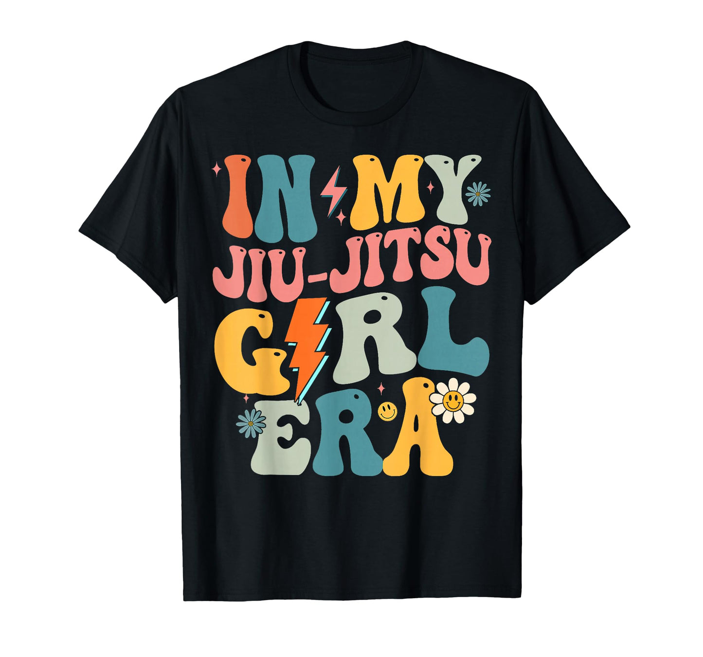 In My Jiu Jitsu Girl Era Groovy Jiu Jitsu Girls Retro T-Shirt