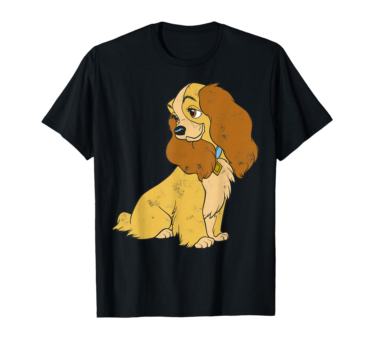 Disney Lady and The Tramp Lady Simple Portrait T-Shirt